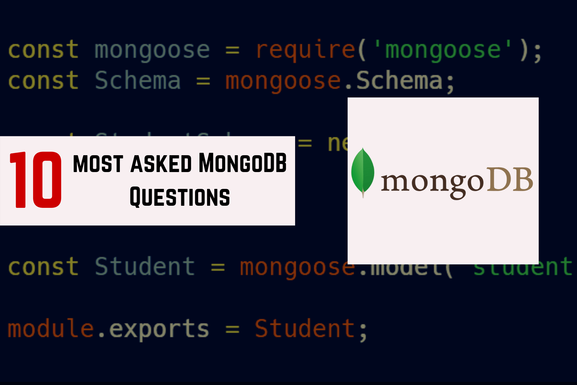 mongodb questions