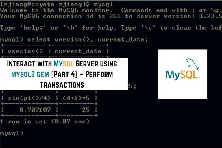 mysql2 gem perform transactions