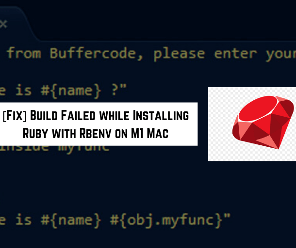 install ruby with rebenv