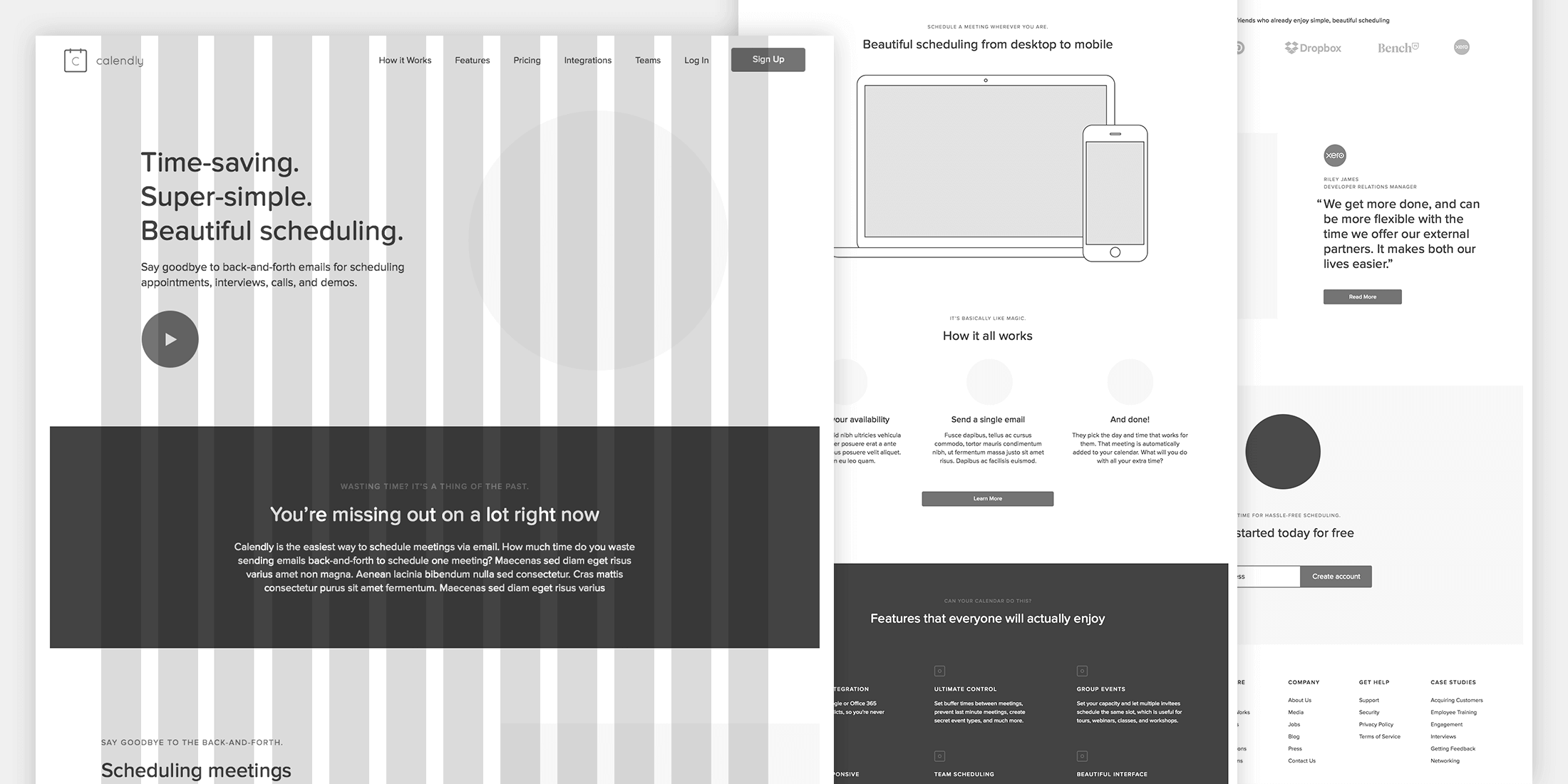 high-fidelity wireframe