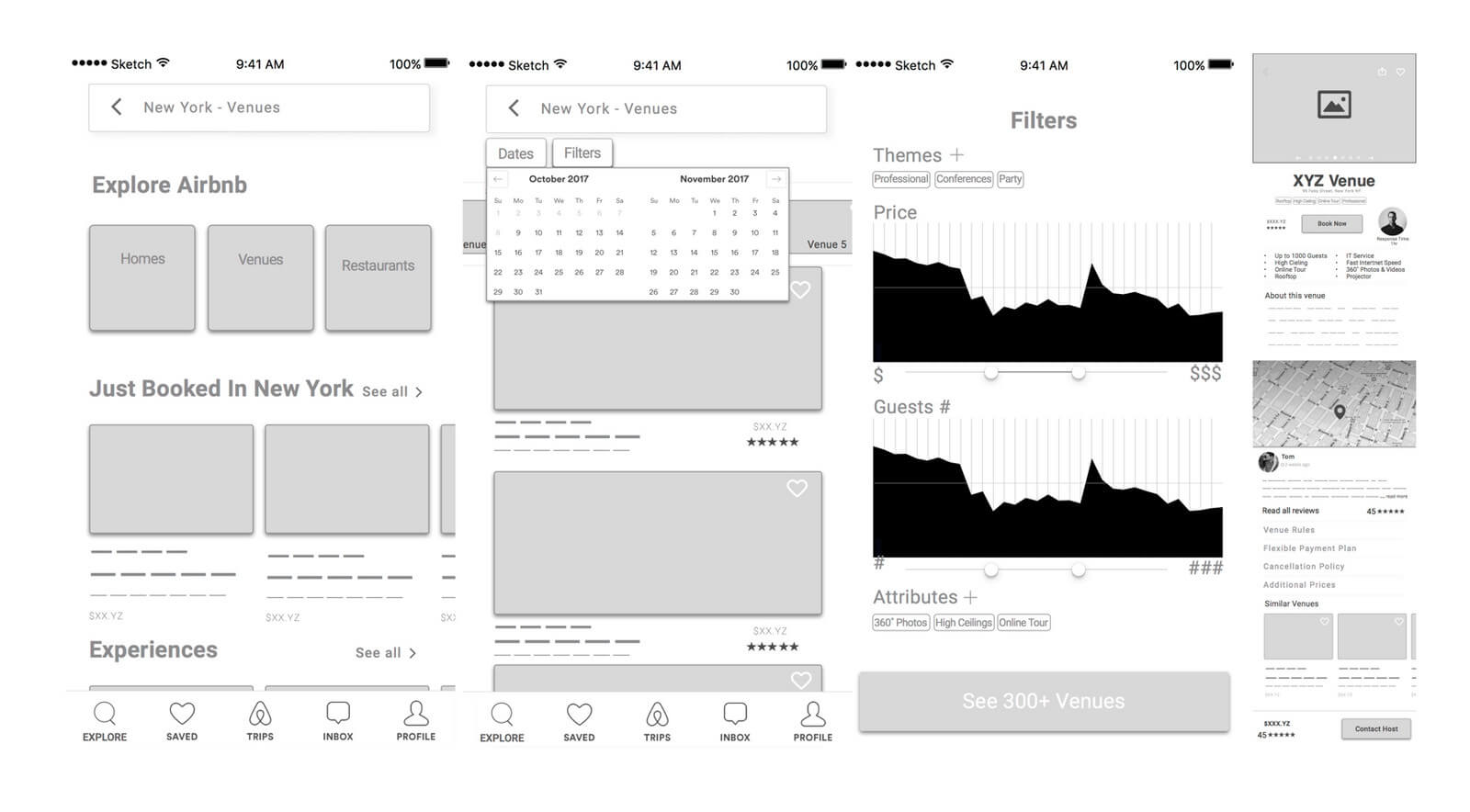 mid-fidelity wireframe